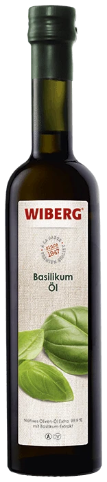 WIBERG Basilikum-Öl Natives Oliven-Öl Extra 99,6 % Mit Basilikum-Extrakt (500 Ml)