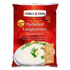 Müller´s Mühle Golden Parboiled Langkornreis (10 Kg)