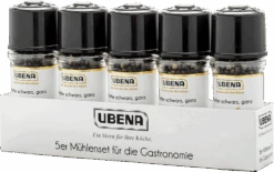 Ubena 5er Set Pfeffer Schwarz Ganz (5x45g)