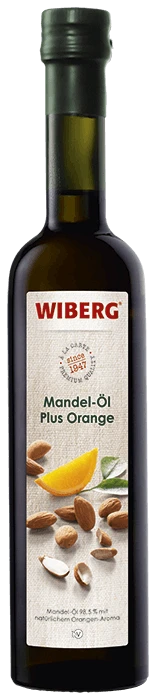 WIBERG Mandel-Öl Plus Orange Mandel-Öl Mit Natürlichem Orangen-Aroma (500 Ml)