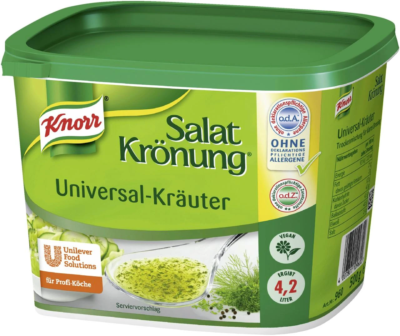 Kühne Salata Kräuter Würzig Fertige Salatwürze Auf Essigbasis (10 L) – Bild 4
