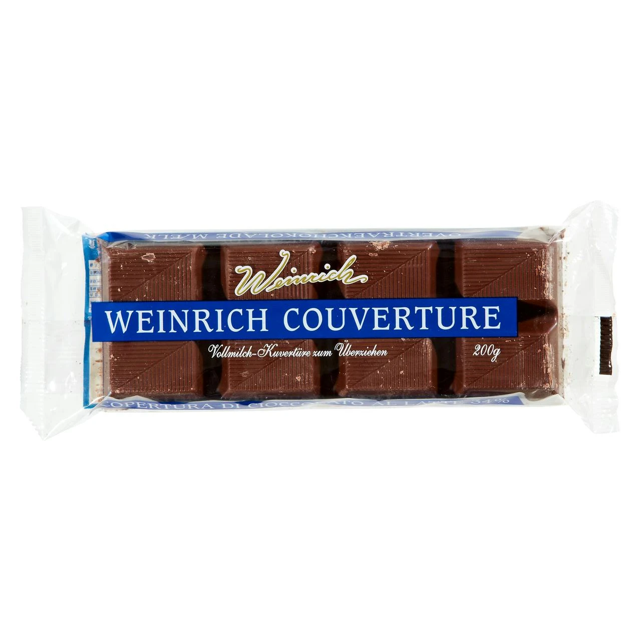 Weinrich Küvertüre Vollmilch 35 % Kakao (200 G) – Bild 2