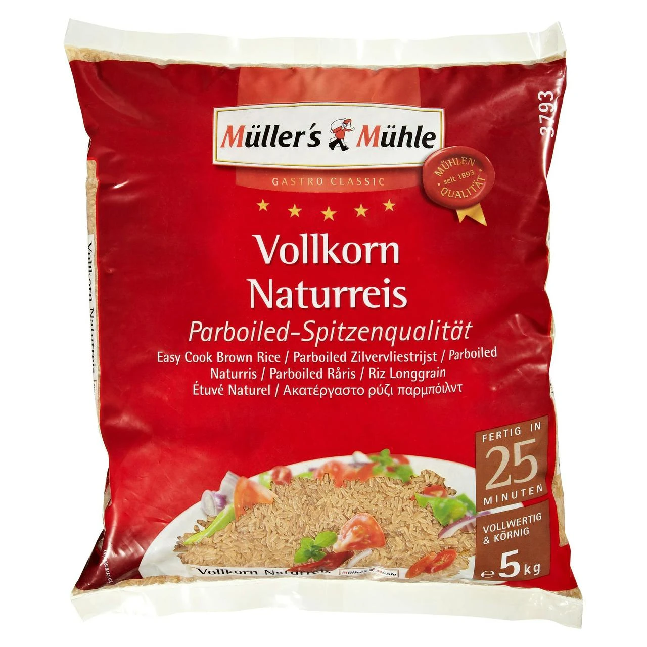 Müller´s Mühle Golden Parboiled Langkornreis (5 Kg) – Bild 3