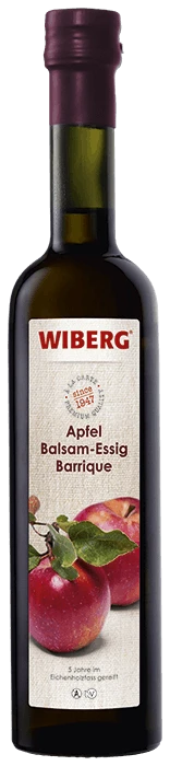 WIBERG Apfel Balsam-Essig Barrique Mehrere Jahre Im Eichenholzfass Gelagert 5 % Säure (500 Ml)