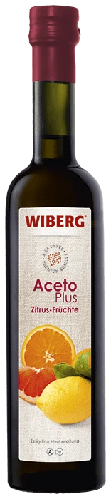 WIBERG AcetoPlus Zitrus-Früchte Essig-Fruchtzubereitung 5,5 % Säure (500 Ml)