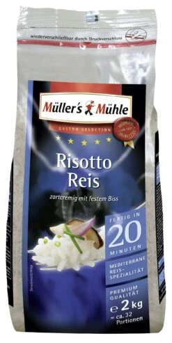 Müller´s Mühle Risotto Rundkorn Reis (2 Kg)