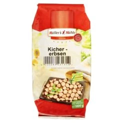 Müller´s Mühle Kichererbsen Haselnussähnliche Form Hellgelb Erlesene Qualität (1 Kg)