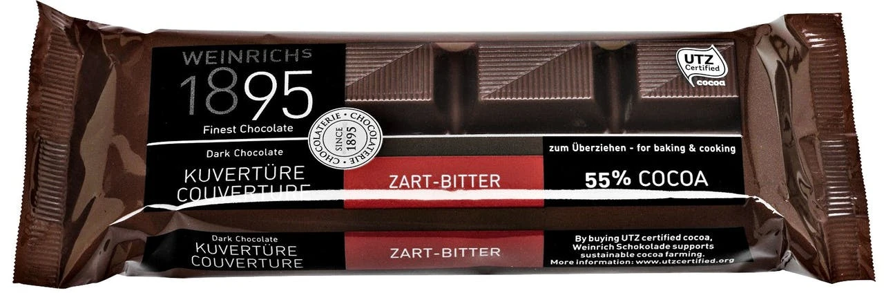 Weinrich Küvertüre Halbbitter 55 % Kakao (200 G)