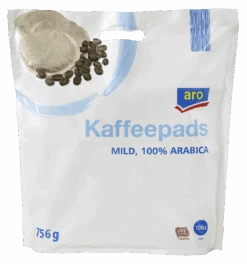 Aro Kaffeepads Mild 108 Portionen (756 G)