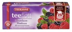 Teekanne Früchtetee Brombeere-Himbeere Teeflott 25 Kannenportionen (125g)